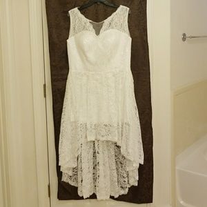 Vintage Handmade Hi-Lo Wedding Dress - Never Worn